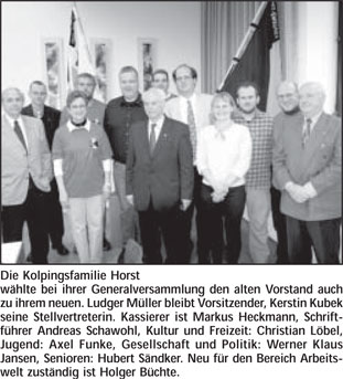 Artikel Neuwahl Vorstand Horster Familienpost Mai 2005